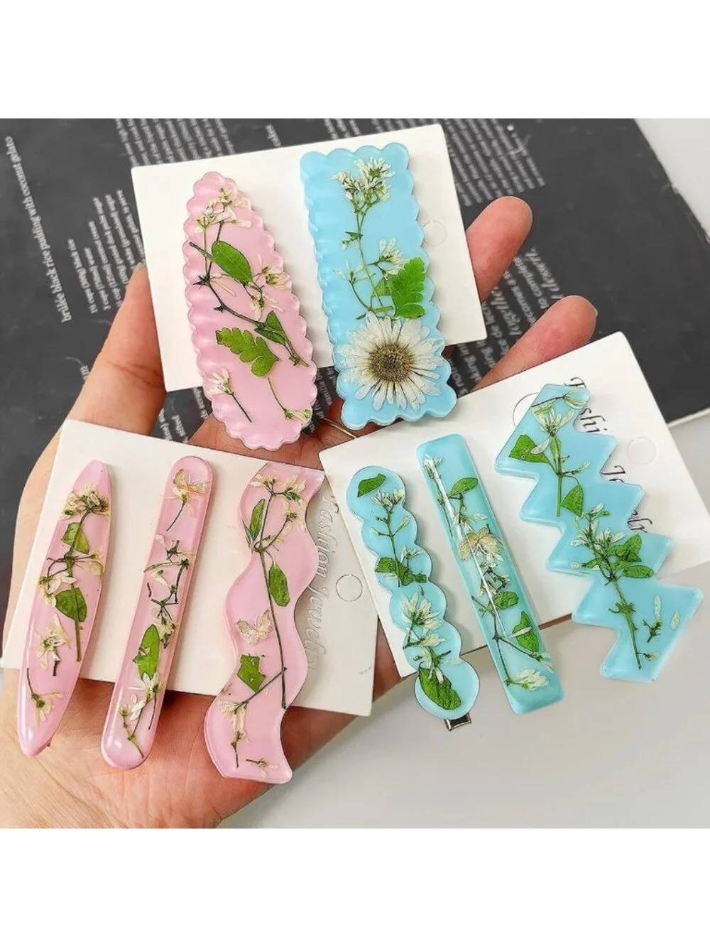 Deep Hair Clip Silicone Molds for Epoxy Resin Casting & Jewelry Making Kit